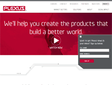 Tablet Screenshot of plexus.com